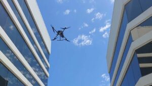 CBRE & Charter Hall Drone Roof Inspections DJI M350RTK and H20T Thermal Camera for solar panel inspections to find façade defects