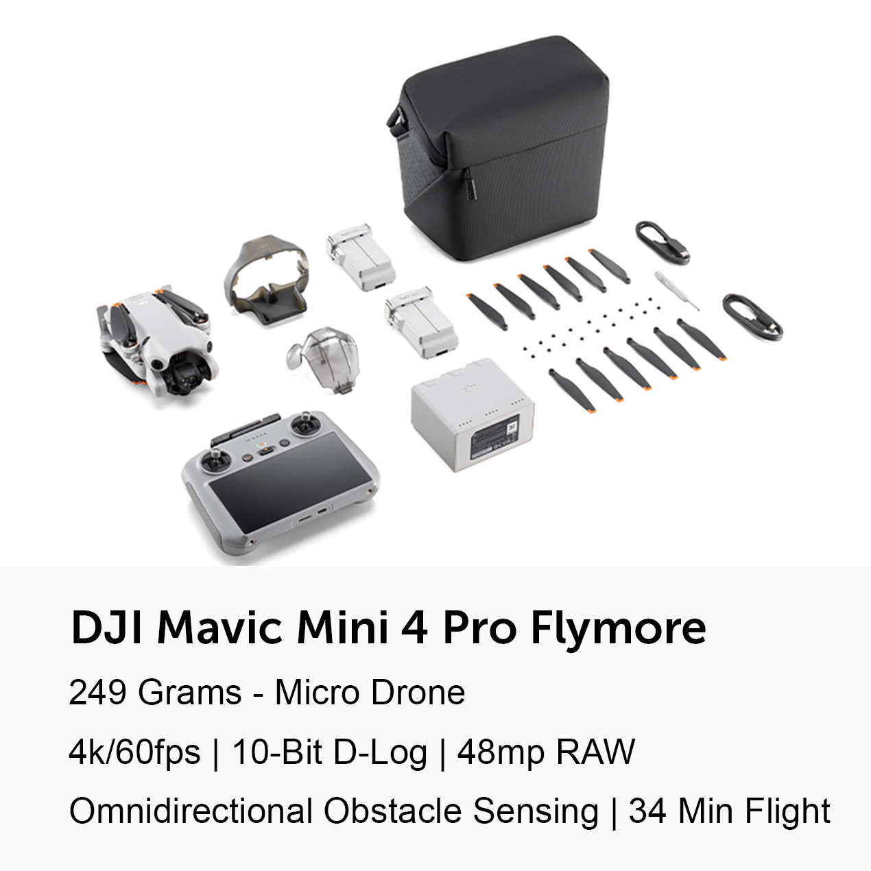 Rent and Hire DJI Mavic Mini 4 Pro Flymore Combo